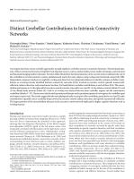 Distinct Cerebellar Contributions to Intrinsic Connectivity Networks