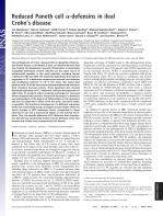 Reduced Paneth cell α-defensins in ileal Crohn’s disease