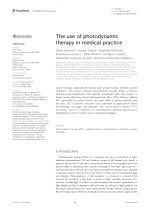 The use of photodynamic therapy in medical practice