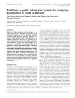 PubChem: a public information system for analyzing bioactivities of small molecules