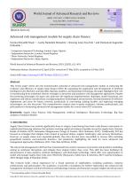 Advanced risk management models for supply chain finance