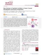 New Horizons of Synthetic Lethality in Cancer: Current Development and Future Perspectives