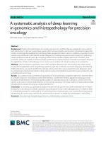 A systematic analysis of deep learning in genomics and histopathology for precision oncology