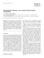 Partial directed coherence: a new concept in neural structure determination