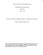 Currency Crashes in Emerging Markets: An Empirical Treatment