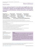 A cross-sectional study of α-synuclein seed amplification assay in Alzheimer’s disease neuroimaging initiative: Prevalence and associations with Alzheimer’s disease biomarkers and cognitive function