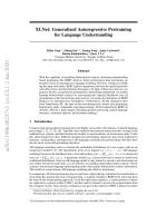 XLNet: Generalized Autoregressive Pretraining for Language Understanding