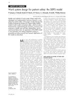 Work system design for patient safety: the SEIPS model