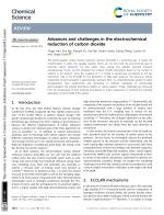 Advances and challenges in the electrochemical reduction of carbon dioxide