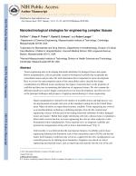 Nanotechnological strategies for engineering complex tissues