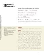 Sustainability Transitions Research: Transforming Science and Practice for Societal Change