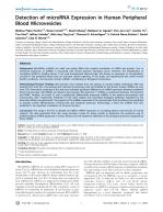 Detection of microRNA Expression in Human Peripheral Blood Microvesicles