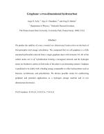 Graphane: a two-dimensional hydrocarbon
