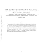 SYK Correlators from 2D Liouville-de Sitter Gravity