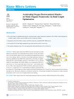 Accelerating Oxygen Electrocatalysis Kinetics on Metal–Organic Frameworks via Bond Length Optimization