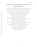Amplification of supersonic micro-jets by resonant inertial cavitation-bubble pair
