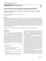 Vaccine hesitancy: the next challenge in the fight against COVID-19
