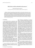 Multicluster, mobile, multimedia radio network