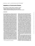 Adaptations to Environmental Stresses