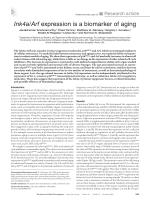 Ink4a/Arf expression is a biomarker of aging