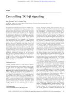 Controlling TGF-β signaling