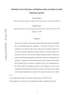 Simulation of non-ideal gases and liquid-gas phase transitions by lattice Boltzmann equation