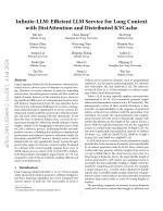 Infinite-LLM: Efficient LLM Service for Long Context with DistAttention and Distributed KVCache