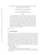 Fast global oscillations in networks of integrate-and-fire neurons with low firing rates