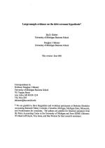 Large-sample evidence on the debt covenant hypothesis