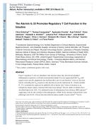 The Alarmin IL-33 Promotes Regulatory T Cell Function in the Intestine