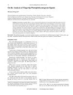 On the Analysis of Fingertip Photoplethysmogram Signals