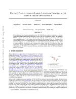 Private Fine-tuning of Large Language Models with Zeroth-order Optimization