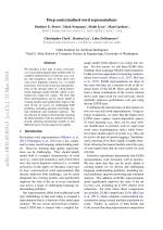 Deep contextualized word representations