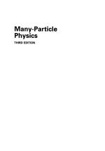Many-Particle Physics