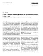 Is Type II diabetes mellitus a disease of the innate immune system?