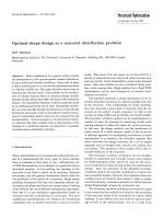 Optimal shape design as a material distribution problem