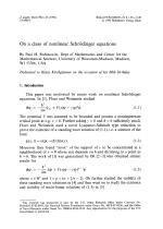 On a class of nonlinear Schrödinger equations