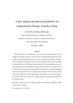 A new statistic and practical guidelines for nonparametric Granger causality testing