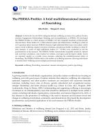 The PERMA-Profiler: A brief multidimensional measure of flourishing