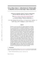 ChronoMagic-Bench: A Benchmark for Metamorphic Evaluation of Text-to-Time-lapse Video Generation