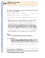 Alpha-lipoic acid as a dietary supplement: Molecular mechanisms and therapeutic potential