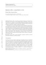 Quantum walks: a comprehensive review