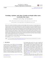 Switching, explosion, and chaos of multi-wavelength soliton states in ultrafast fiber lasers