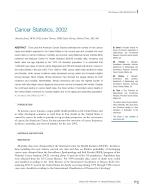 Cancer Statistics, 2002