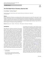 The 2023 Nobel Prize in Chemistry: Quantum dots