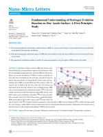 Fundamental Understanding of Hydrogen Evolution Reaction on Zinc Anode Surface: A First-Principles Study