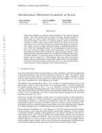 Adversarial Machine Learning at Scale
