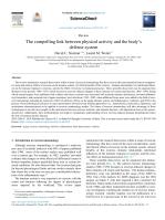 The compelling link between physical activity and the body’s defense system