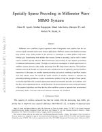 Spatially Sparse Precoding in Millimeter Wave MIMO Systems