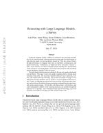 Reasoning with Large Language Models, a Survey